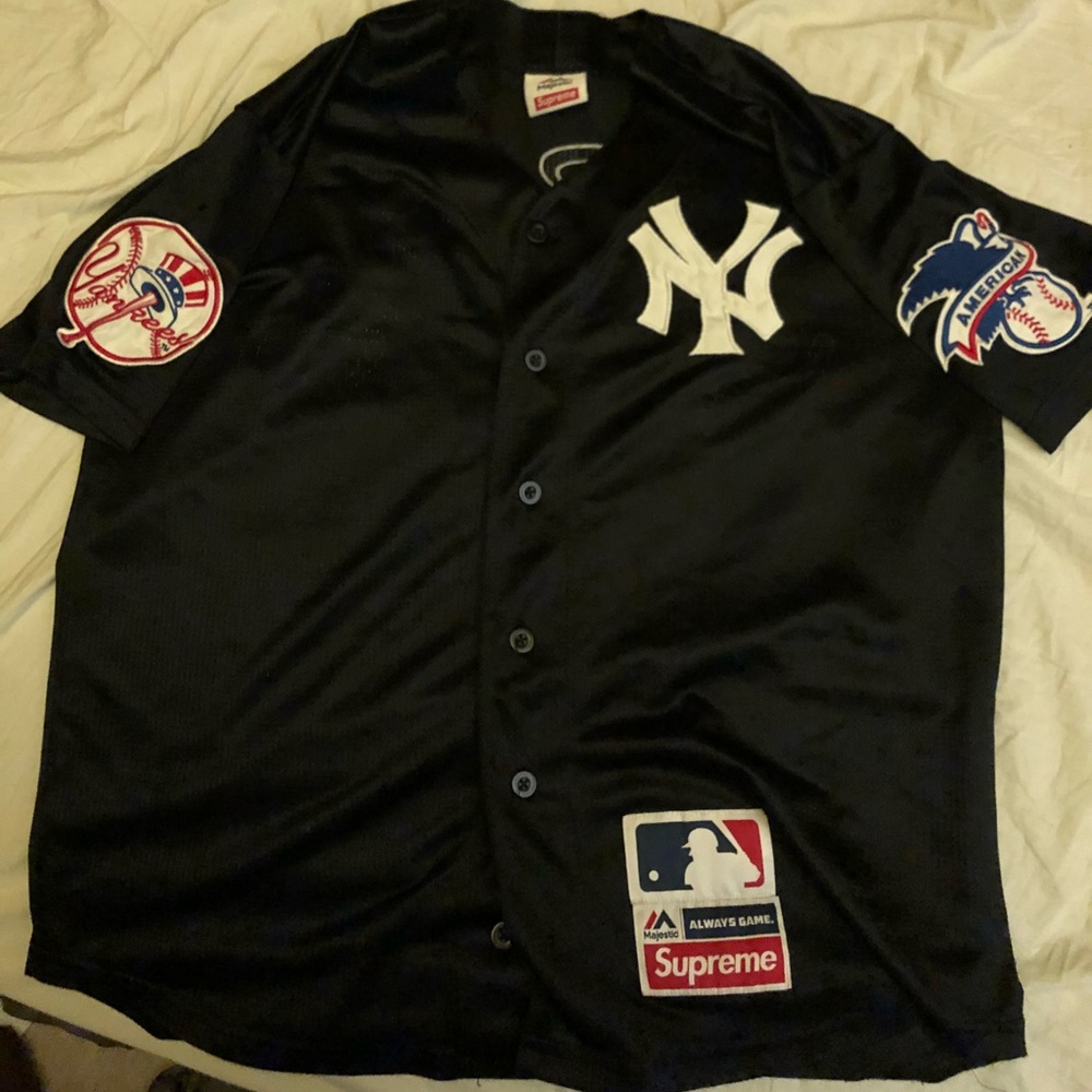 Supreme X Yankees Baseball Jersey SS15 collection